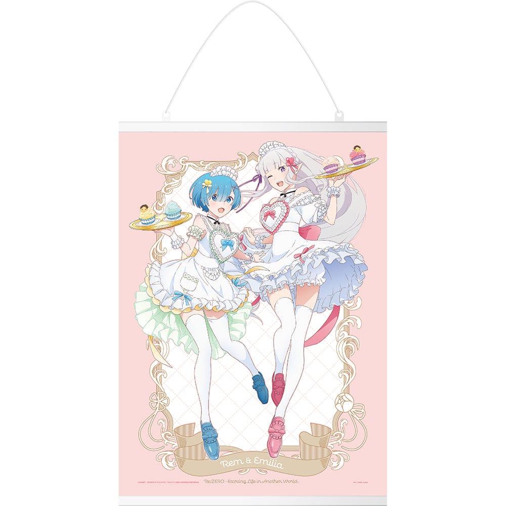 Bandai Ichiban Kuji [Play Online] Ichiban Kuji - Re:Zero - Sweet Happy Life A Prize - Visual Wall Scroll